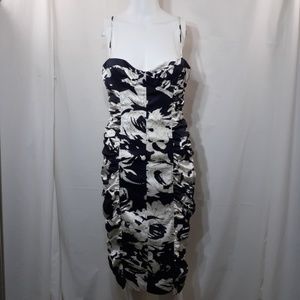 Tory Burch Black and White Floral Dress NWT